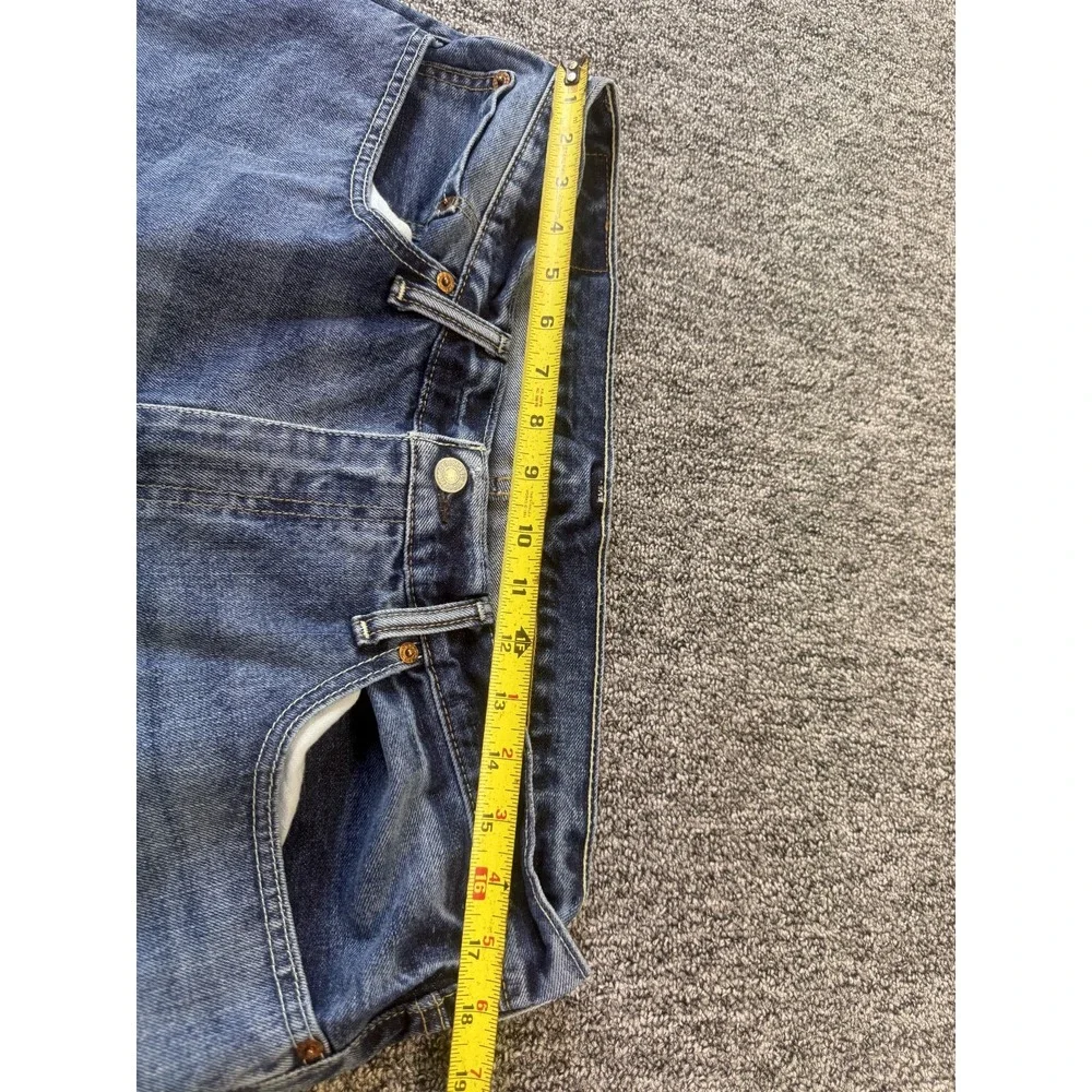Levi's 559 Jeans Mens 36x32 Blue Denim Whiskered Medium Wash Straight Streetwear